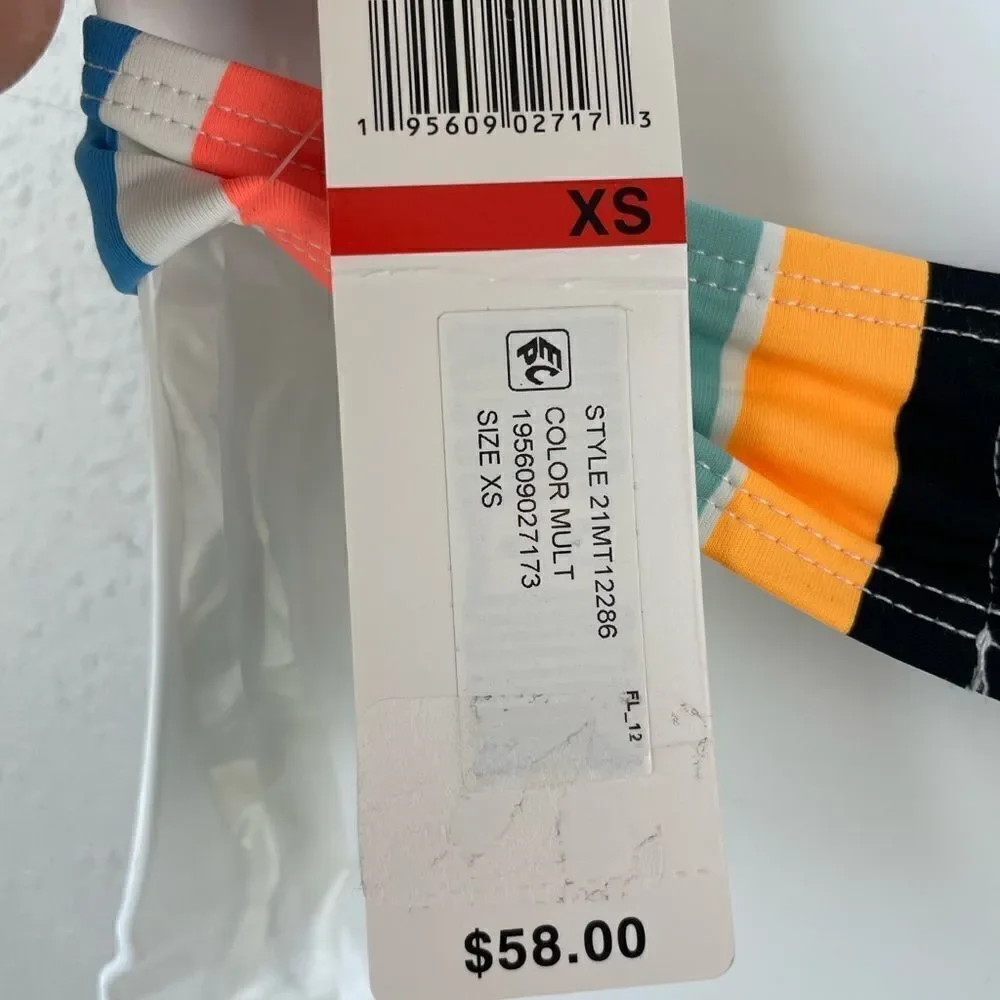 NWT Anne Cole Colorful Bikini Top Size XS